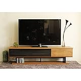 北欧風 160cm幅 ロータイプテレビボード ブラウン 完成品