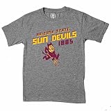 Wes and Willy Arizona State Sun Devils Youth NCAA Biggest Fan Tシャツ – チャコール、 Youth Large ブラック