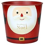 GREENHOUSE CM デザインプラポット ラウンド S キュートサンタクロース CM575-B