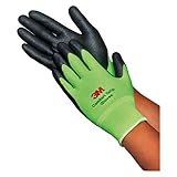 3M Comfort Grip Gloves ニトリルフォーム コンフォートグリップ手袋 安全手袋 工具手袋生活手袋安全用品 10P (グリーンM) [並行輸入品]