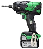 日立工機 14.4V コードレスオイルパルスドライバー 充電式 4.0Ahリチウムイオン電池、急速充電器、予備電池、ケース付 WP14DSL(2LLCK)(L)