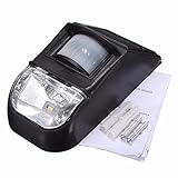 solar powered pir motion sensor led wall light outdoor garden