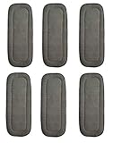 Bamboo Charcoal Inserts 5 Layers for Cloth Diapers Washable Large 14 X 5 by Naugthy Baby