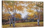 グローバルギャラリーAutumn Birch壁アート 30W x 20H in. ブルー GCS-131377-2030-142