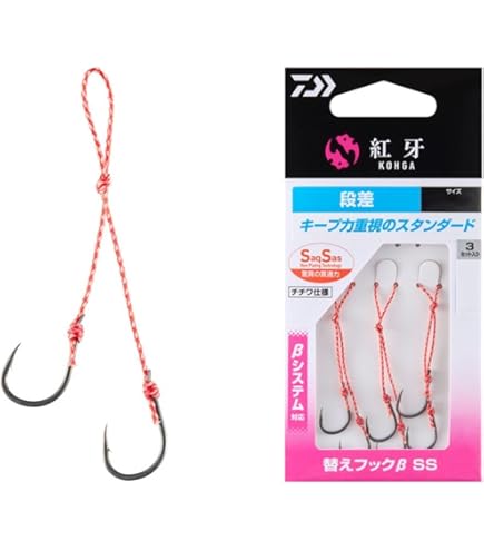Amazon | ダイワ(DAIWA) タイラバフック 紅牙替えフックβ SS 早