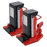 油圧式 爪付きジャッキ レッド 爪部約5t 頭部約10t 2台 セット 油圧ジャッキ 爪ジャッキ ボトルジャッキ 爪式 ジャッキ 手動 ジャッキアップ 爪付 爪つき つめ付き ツメ付き 工具 修理 メ