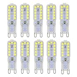 Ruanyi 10PCS Dimmable 5W G9 22LED 2835SMD 400-500 Lm暖かい白いクールな白装飾的なLEDバイピンライトはAC 220-240Vを点灯します ( 色 :