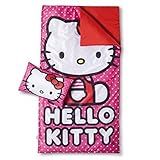 Sanrio Hello Kitty Sleepover 2-Piece Set (Pillow & Slumber bag) [並行輸入品]