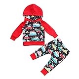 Tovadoo 子供服 ベビー服 男の子 パーカー+ズボン 秋冬 長袖 クリスマス ハッピーパーティー 部屋着 保育園 旅行 プレゼント