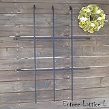 クールなブラックアイアンラティス。Entree ラティスL　　62989