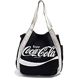 QUINTETTO(クインテット)コカコーラ トートバッグ coke Bag マザーバッグ 05-cok-02 (BLACK(ブラック))