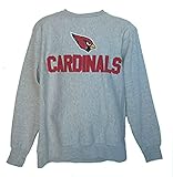 Arizona Cardinals Adult LargeプルオーバーDistressedチームロゴスウェットシャツ – 杢グレー