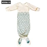 ベビー寝袋、95％コットン軽く薄いベビー抱き布団、外出ベビー服・抱っこひも、赤ちゃんの寝袋，サメの寝袋，児童の春秋冬寝袋 (7-12月, マーメイド)