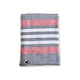 EF 綿100％のマルチガーゼケット（表ガーゼ・裏パイル Sサイズ（子供用）100x140cm ハーフサイズ）ボーダー・ネイビー #29012