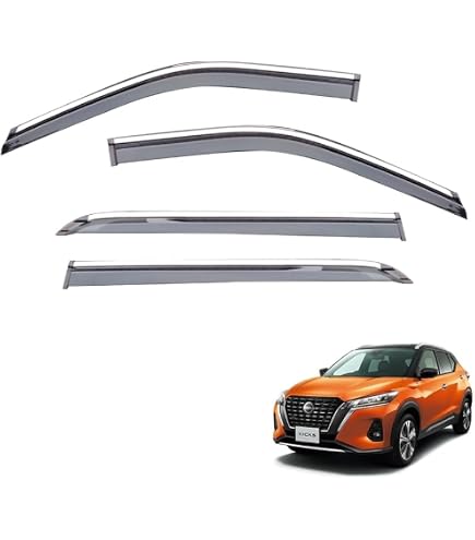 日産 キックス P15　メッキモール付き ドアバイザー サイドバイザー Amazon | 【ﾊﾟｰﾂﾔｰﾄﾞｵﾝﾘｰﾜﾝ】ニッサン用 キックス P15 メッキモール