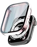 TEIQ アップルウォッチ カバー ケース 41mm 硬度10H 日本製旭硝子 生活-防水 【シリーズ 9 / 8 / 7 対応】 41ミリ (ローズゴールド)
