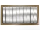 10" X 20" Heavy Duty Rigid Floor Grille - Fixed Blades Air Grill - Brown [並行輸入品]