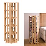 回転コミックラック　5段　ナチュラル色