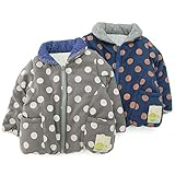 【アウトレット】 mother goose リバーシブルジャケット(80～130cm) キムラタンの子供服 チャコール 80 ( 11180x11480-144 )