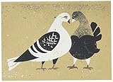 アメリカ ブルックリン発 TWO ARMS （トゥーアームズ） おしゃれグリーティングカード Pigeon Love ﾋﾟｼﾞｮﾝﾗﾌﾞ