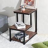 サイドテーブル ソファサイドテーブル ナイトテーブル ベッドサイドテーブル ミニデスク コーヒーテーブル 汚れの除去が簡単 多機能 省スペース インストールが簡単 机 ベッド補助テーブル ウォールナット 幅60×奥行35×高さ60cm