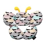 Elbini Triply Baby Stylish Neckpillow Kids Toddler Cotton pillow/ベビー 枕 赤ちゃん 枕 [並行輸入品] (Rosy Mellow)