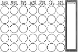 Wall Pops WPE2049 Sketch Monthly Calendar Decal, , White & Off-White [並行輸入品]