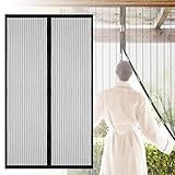 Homdox磁気スクリーンドア、フルフレームベルクロ。ドア開口部Fits up to 39 " x82 " Max