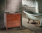 36 " Single Sink Vanity with Balticブラウン大理石トップ