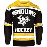 NHL Pittsburgh Penguins Uglyグローin theダークセーター、スモール