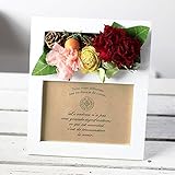 華やかな花たちのフォトスタンド　プリザーブドフラワー　写真立て