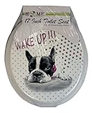 Uniware bt3702 Uniware Toilet Seat with printing , 17 "
