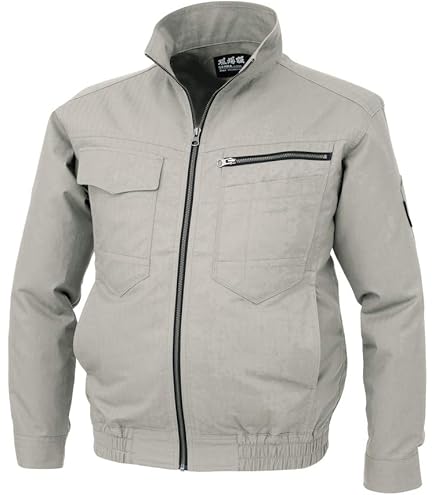 Amazon.co.jp: 空調服 長袖ブルゾン シルバーグレー S : ファッション