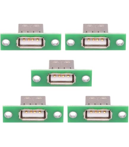 Amazon.co.jp: CYコネクタ 5個/セット DIY OEM USBタイプAメスソケット