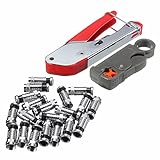 Universal compression tool stripper f rca bnc rg6 connector