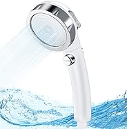 rokeye シャワーヘッド 3段階モード 節水シャワー 手元止水 極細水流 低水圧増圧 軽量 節水 バスグッズ バス用品 取り付け簡単 パッキン付き