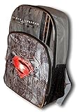 Superman vs Batman Black Large 16" Backpack w/ Logos [並行輸入品]