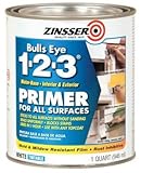 Rust-Oleum 2004 Zinsser Bulls Eye 1-2-3 White Water-Based Interior/Exterior Primer Sealer, 1-Quart [