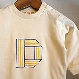 MOMENT(モーメント) イニシャル刺繍 ロンパース D (70) オリジナル 名入れ刺繍 70,PINK
