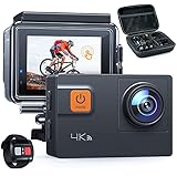 【新型4K/60FPS】A87 アクションカメラ 4K画質 2000万高画素 2インチタッチパネル 光学8倍ズームレンズ WIFI搭載 リモ