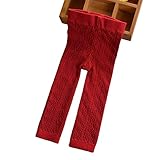 OEM 0-24m cotton infant baby pants kids girl leggings (S, Red)