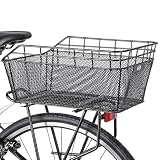 CXWXC 自転車 後ろカゴ 高耐久性 大容量 取付簡単 金属製 (CX-HT-193)