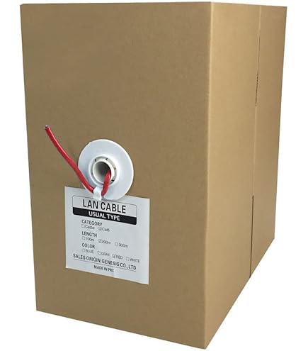 Amazon.co.jp: 日本製線 Cat6 LANケーブル（300m巻き） NSGDT6 0.5mm