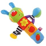 MagiDeal Infant Rabbit ShakesバーぬいぐるみおもちゃKidベッドNursery Fairy Talesおもちゃ赤ちゃん早期開発おもちゃ