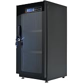 サンパーシー 防湿庫 35L 52L カメラ レンズ 保管 デジタル式 湿度調整 鍵付き LED照明 (52L)