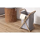 ラタン ナチュラル折りたたみランドリー ME