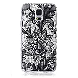 UNEXTATI Galaxy S5 対応 ケース 衝撃吸収 高品質 TPU ハード カバー 超薄型 液晶保護 脱着簡単 Samsung Galaxy S5用 Cover (ブラック #3)