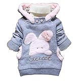 Kidsweety ベビー服 女の子 可愛い ワンピース アウター フード付き プルオーバー 長袖 秋冬