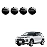 ライズ RAIZE 車ロック保護ステッカー ドアロック鍵穴ステッカーデカール 車用室外ドアハンドル 装飾アクセサリー 車のドアロックカバー プロテクター キーシリンダーエンブレム キーホール キーシリンダーガード 4枚セット(黒, ライズ RAIZE)