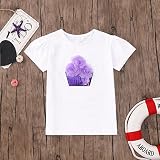 Tovadoo 可愛いキッズ ベビー Tシャツ 子供服 子供上着 半袖 花柄 薄手ソフト 春夏 女の子 お出かけ キッズ 普段着 カジュアル 105～140cm ３～６歳